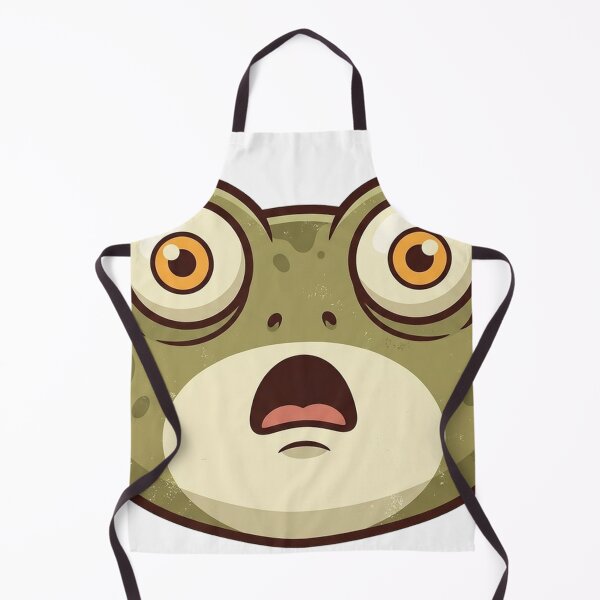 Item preview, Funny Confused Frog Head Retro Sticker designed and sold by RoyArt0.