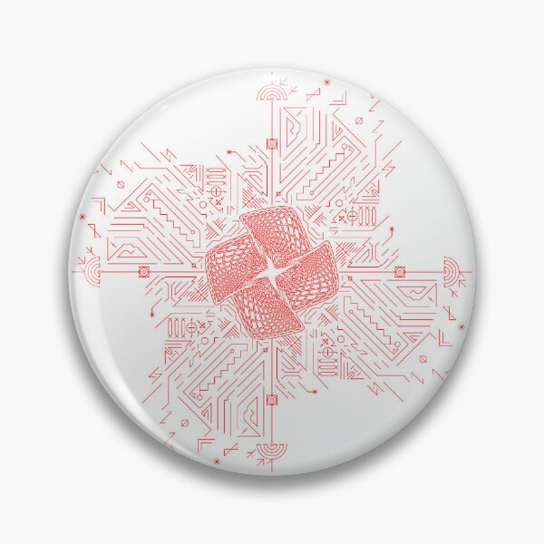 Item preview, Red stripes geometry rosette 10a designed and sold by nogamax.