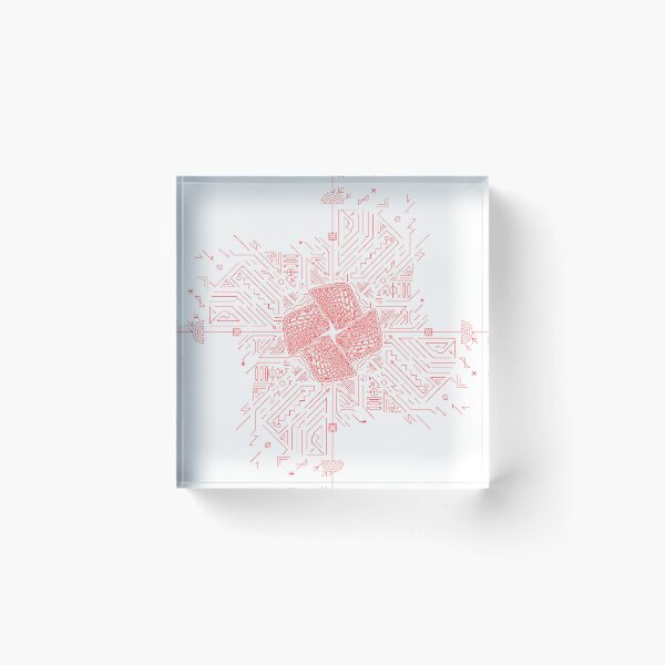 Item preview, Red stripes geometry rosette 10a designed and sold by nogamax.