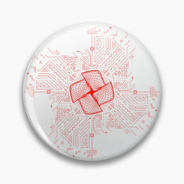 Item preview, Red stripes geometry rosette 10a designed and sold by nogamax.