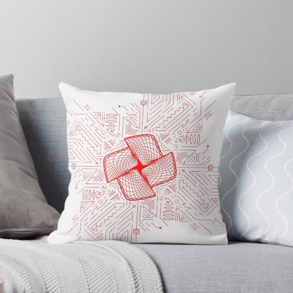 Item preview, Red stripes geometry rosette 10a designed and sold by nogamax.