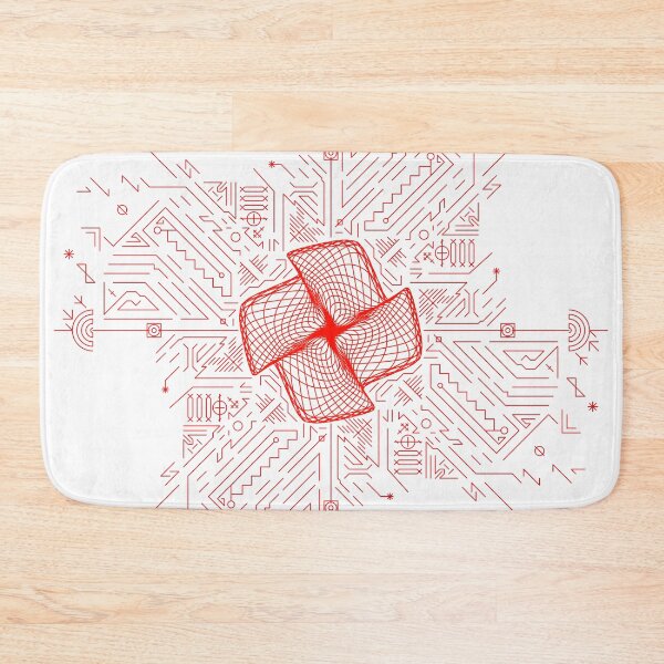 Item preview, Red stripes geometry rosette 10a designed and sold by nogamax.