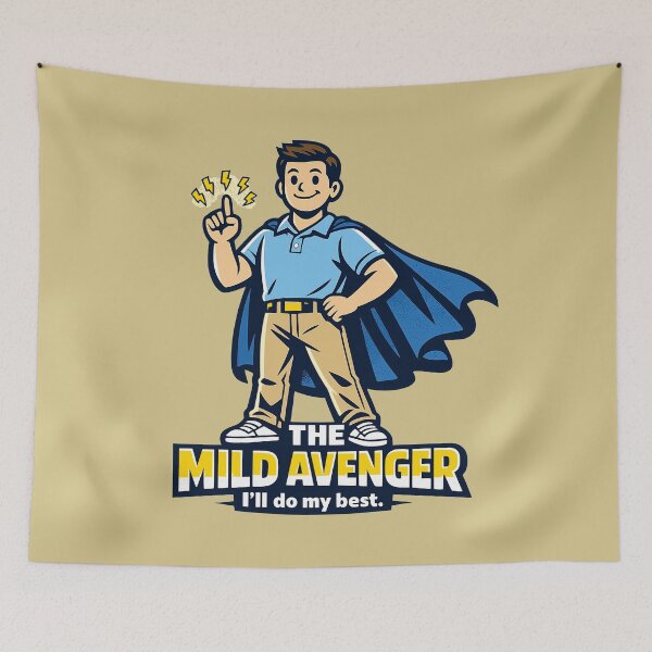 Item preview, The Mild Avenger – I'll Do My Best designed and sold by KungPowUnicorn.
