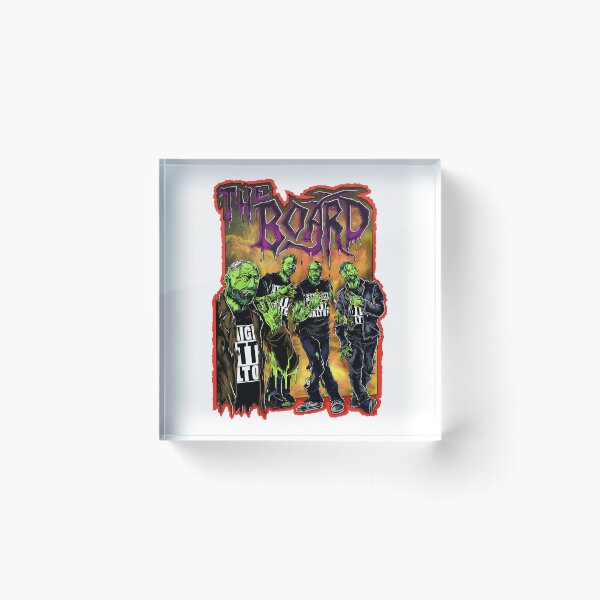 Item preview, Four Zombie Men Illustration with Fiery Background designed and sold by AnnaliseHowe.