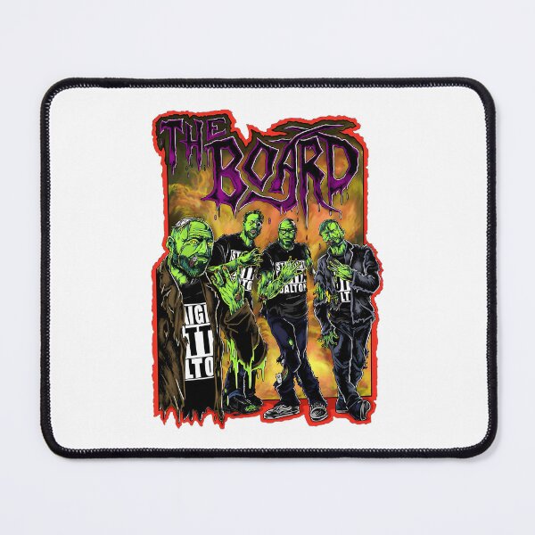 Item preview, Four Zombie Men Illustration with Fiery Background designed and sold by AnnaliseHowe.
