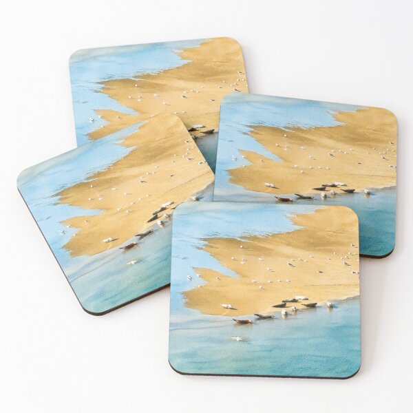 Item preview, Watercolour Seals on French Coast | Coastal Wildlife Art Print designed and sold by TheSlowShore.
