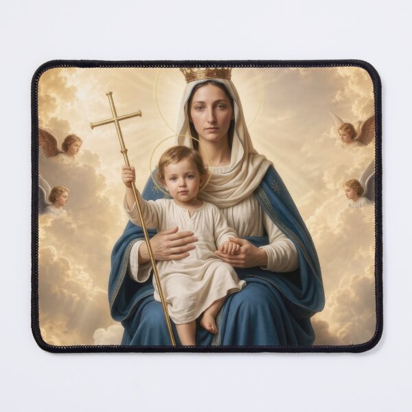 Item preview, Queen of Heaven — Madonna and Child Sacred Catholic Art designed and sold by Kutji.Sacred.Art.