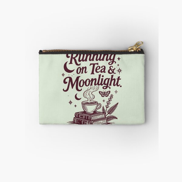 Item preview, Red Running On Tea And Moonlight Book Lover Reading Aesthetic Cottagecore Witchy Vibes Magical Literary For Bookworms Night Owls And Bold Tea Drinker designed and sold by Connys Colorful World.
