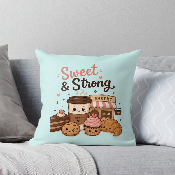 Item preview, Sweet & Strong Coffee Bakery Cute Kawaii Coffee Lover Design designed and sold by Sanika arts .