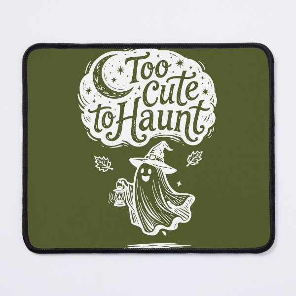 Item preview, Whimsical Ghost Witch Halloween Art Too Cute to Haunt designed and sold by Connys Colorful World.