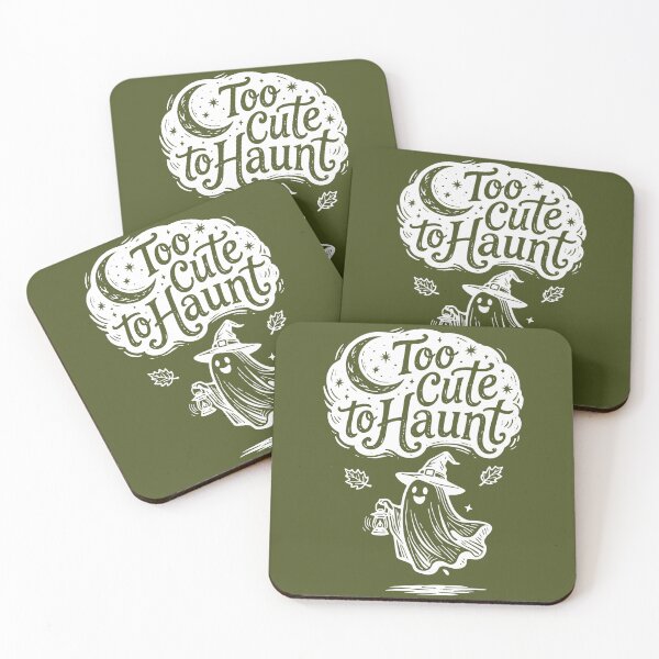 Item preview, Whimsical Ghost Witch Halloween Art Too Cute to Haunt  designed and sold by Connys Colorful World.