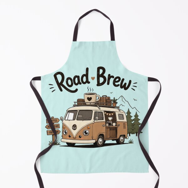 Item preview, Road Brew Coffee Camper Van – Cute Coffee Travel Adventure designed and sold by Sanika arts .