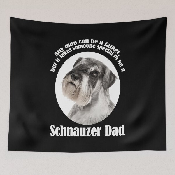 Item preview, Schnauzer Dad Special Father Quote Dog Portrait designed and sold by SoyLamderma.