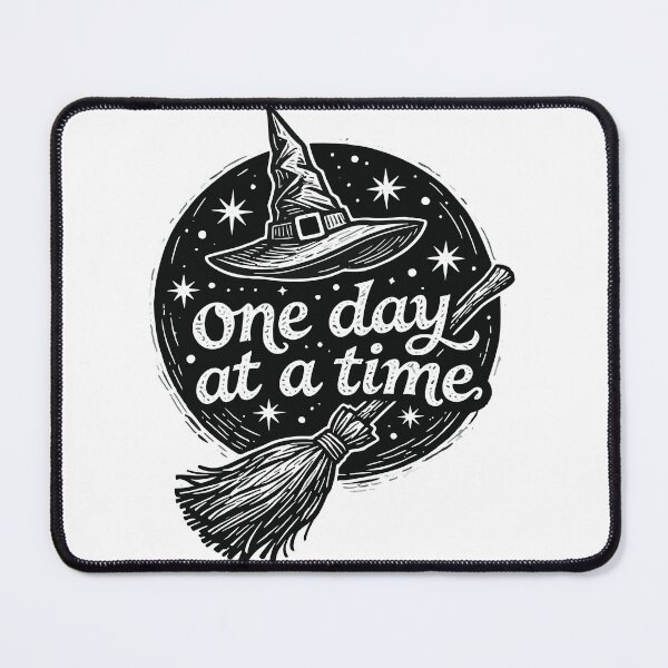 Item preview, Witch One Day At A Time Quote Vintage Spell Broom Magic Halloween Spooky Inspirational Gift designed and sold by Connys Colorful World.