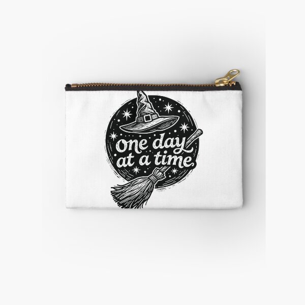 Item preview, Witch One Day At A Time Quote Vintage Spell Broom Magic Halloween Spooky Inspirational Gift designed and sold by Connys Colorful World.