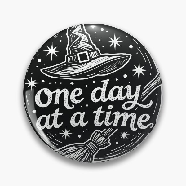 Artikelvorschau, Witch One Day At A Time Quote Vintage Spell Broom Magic Halloween Spooky Inspirational Gift entworfen und verkauft von Connys Colorful World.