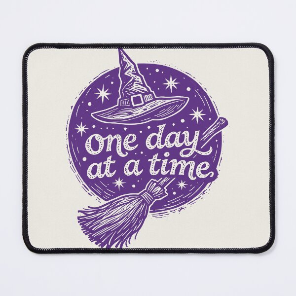 Item preview, Purple Witch One Day At A Time Quote On Cute Spooky Cottagecore Witchy Aesthetic Gift designed and sold by Connys Colorful World.