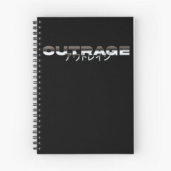 Item preview, Copy of Outrage in Japanese with red gradient and splatter designed and sold by killem667.