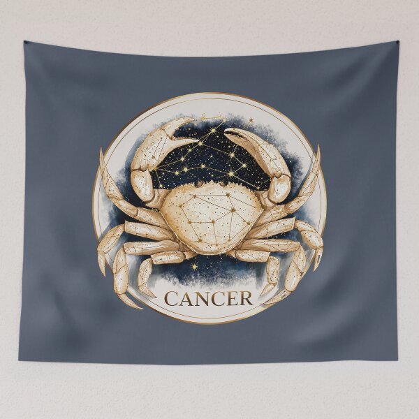 Item preview, Cancer Zodiac Crab Celestial Astrology Art PNG designed and sold by MythicMood.