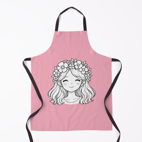 Item preview, Floral Girl Botanical Flower Crown Cute Anime Nature Aesthetic designed and sold by Hari Arts.