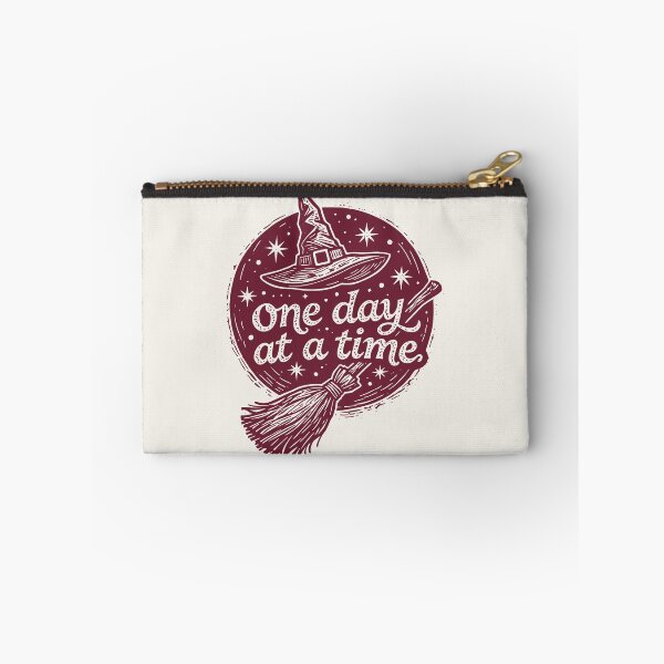 Item preview, Vintage Spell Broom Magic Witch One Day At A Time Quote Halloween Spooky Inspirational Gift designed and sold by Connys Colorful World.