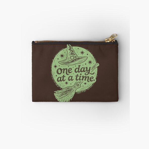 Item preview, Vintage Spell Broom Magic Halloween Spooky Inspirational Witch One Day At A Time Quote designed and sold by Connys Colorful World.