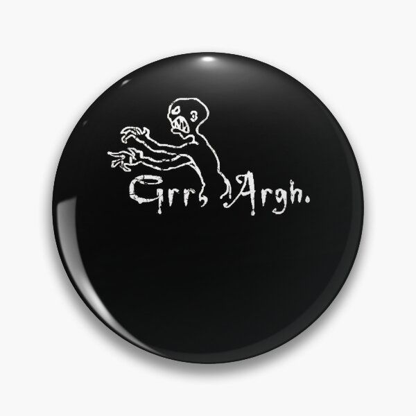 Item preview, "Grr, argh!" Buffy Vampire Horror Meme designed and sold by GrinReaperGoods.