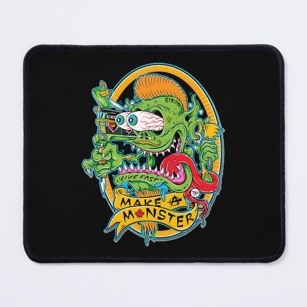 Item preview, Tattoo Artist Monster With Protruding Eyes And Scroll designed and sold by MagdalenYost.