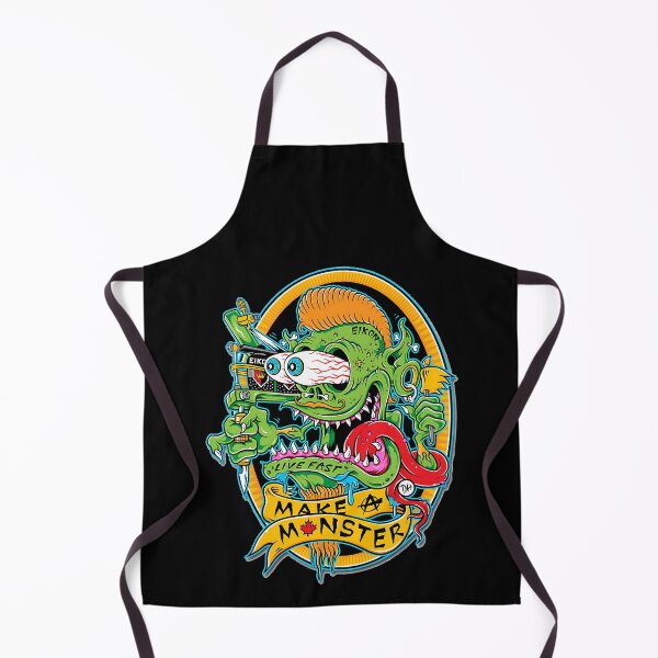 Item preview, Tattoo Artist Monster With Protruding Eyes And Scroll designed and sold by MagdalenYost.