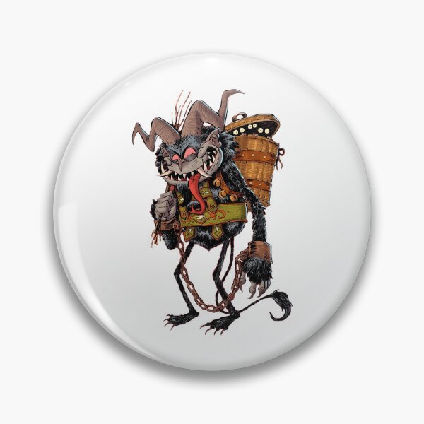 Item preview, Horned Christmas Monster With Basket And Chains designed and sold by MagdalenYost.