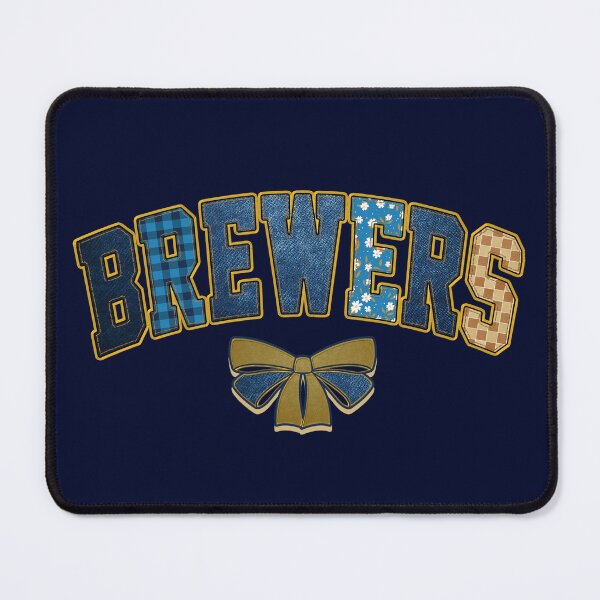Item preview, Brewers Coquette Style Denim-effect Sports Fan Team Spirit designed and sold by RockTheFeal.