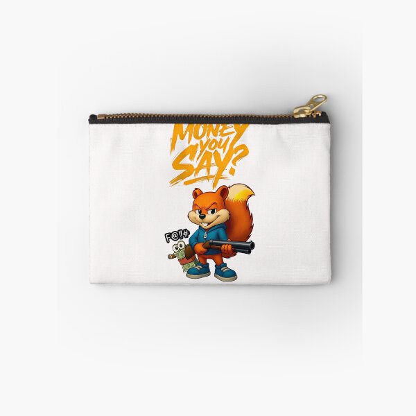 Item preview, Conker The Squirrel With Shotgun And Cash designed and sold by BridgesArtistry.