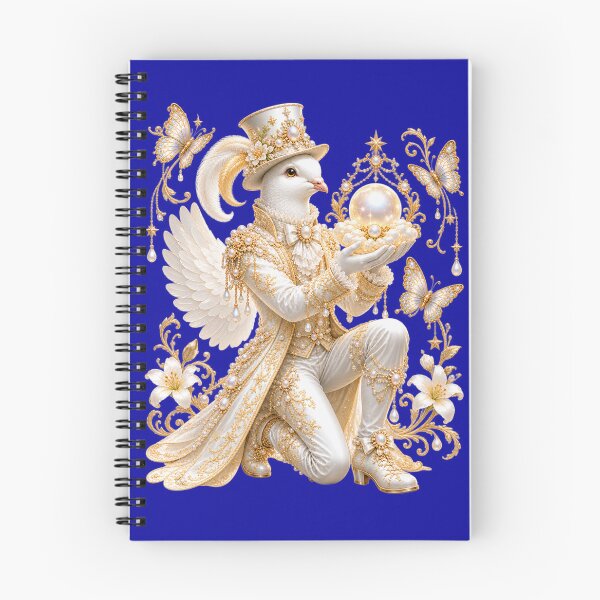 Item preview, The Peace Giver – Celestial White Dove with Glowing Pearl designed and sold by sunbowjp stadio.