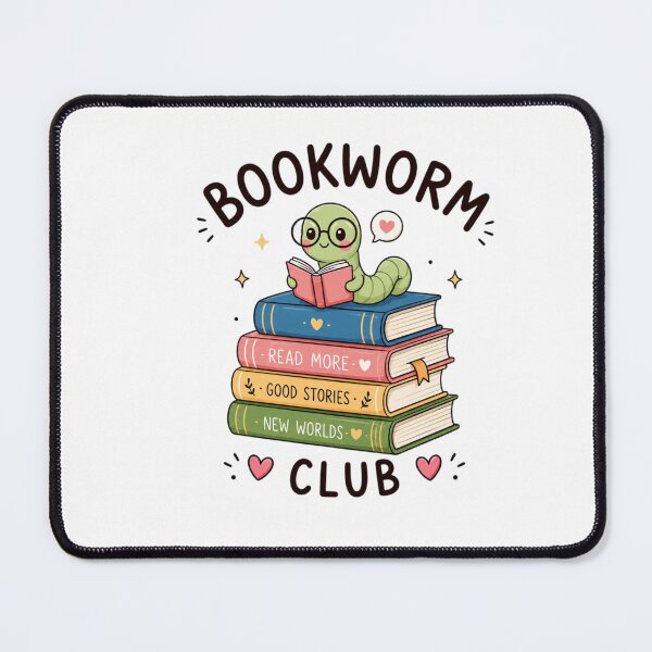Item preview, Bookworm Club Cute Reading Books Book Lover Literary Book Stack Design designed and sold by Sanika arts .