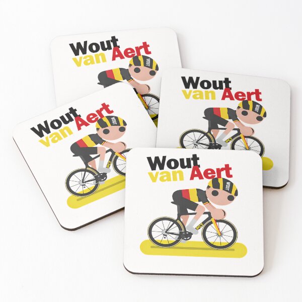 Item preview, Wout Van Aert Minimalist Cyclist Illustration designed and sold by BridgesArtistry.