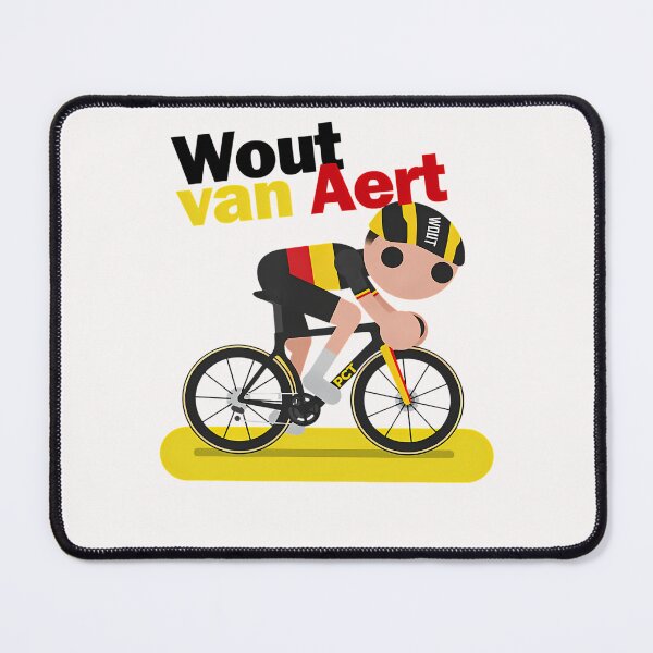 Item preview, Wout Van Aert Minimalist Cyclist Illustration designed and sold by BridgesArtistry.