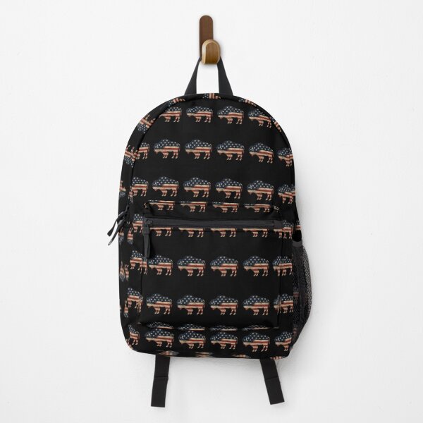 Item preview, Retro American Bison Flag Vintage Patriotic Wildlife designed and sold by Moizento.