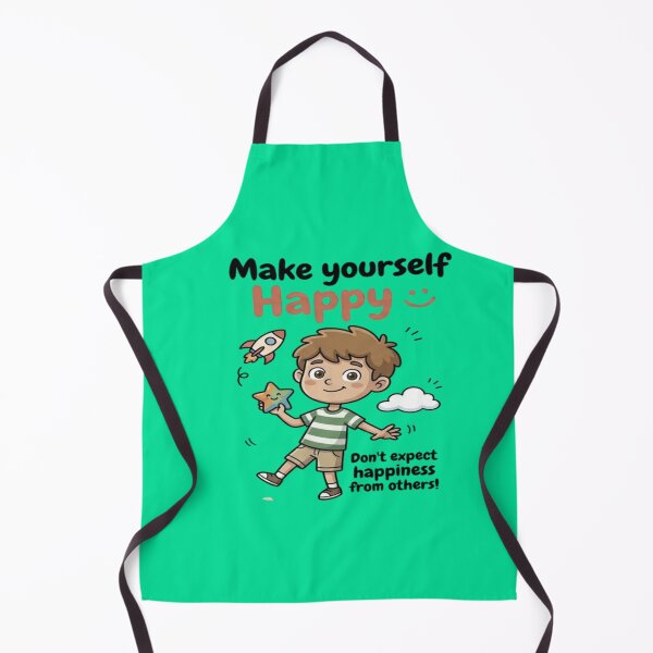 Item preview, Cute Boy Rocket Star - Make Yourself Happy Self Love Quote designed and sold by LUKOWEAR.