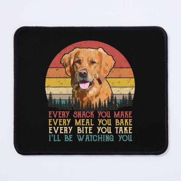 Item preview, Golden Retriever Watching You Retro Sunset Design designed and sold by SoyLamderma.