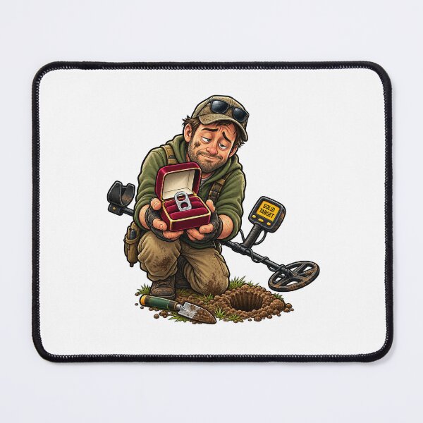 Item preview, Funny Metal Detecting Pull Tab Treasure Detectorist Cartoon designed and sold by Concrete Coffee Studio.
