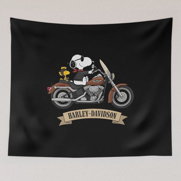 Item preview, Snoopy and Woodstock Riding a Motorcycle designed and sold by Nahkolahmom.