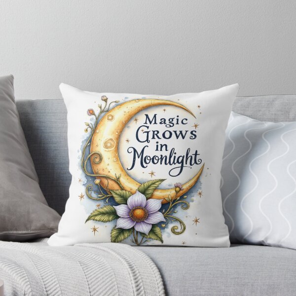 Item preview, Magic Grows in Moonlight Floral Watercolor Art designed and sold by Connys Colorful World.