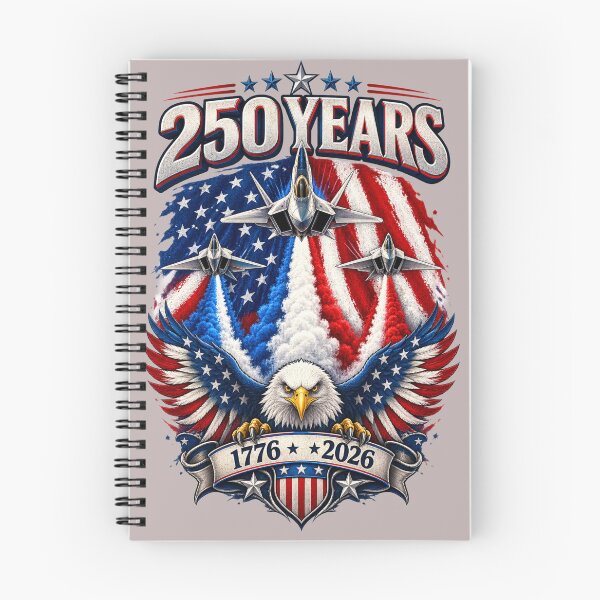 Item preview, USA 250 Years 1776–2026 T-Shirt | American Pride Fighter Jets & Eagle Patriotic Design designed and sold by FashionHubLK.