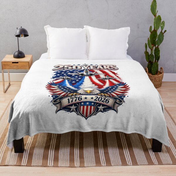 Item preview, USA 250 Years 1776–2026 T-Shirt | American Pride Fighter Jets & Eagle Patriotic Design designed and sold by FashionHubLK.