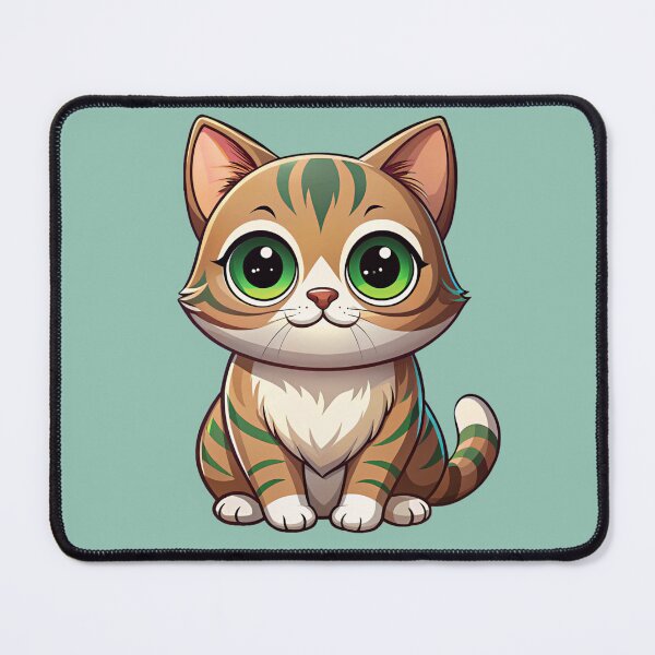 Item preview, Cute Australian Mist Cat Kawaii Tabby Cat Illustration designed and sold by Mousy17.
