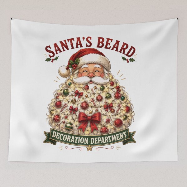 Item preview, Santa's Beard Decoration Department | Funny Christmas Santa designed and sold by MotylekAnia.