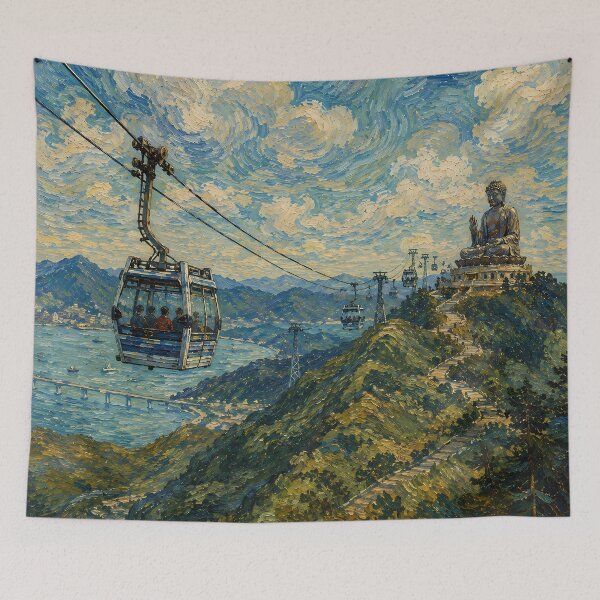 Item preview,  Lantau Island - Van Gogh's Dream Travels (Impressionist Art) designed and sold by ianm1028.