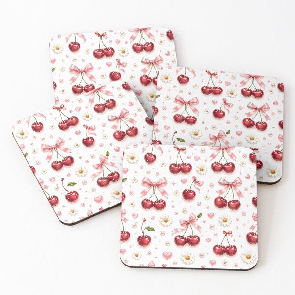 Item preview, Cherry Coquette Fruit Pattern Home Decor designed and sold by VibeFusionX.