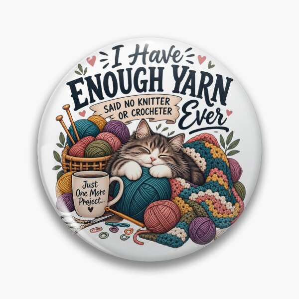 Item preview, I Have Enough Yarn Said No Knitter or Crocheter Ever | Funny Knitting & Crochet Lover T-Shirt designed and sold by Canvas Harbor.