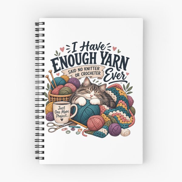 Item preview, I Have Enough Yarn Said No Knitter or Crocheter Ever | Funny Knitting & Crochet Lover T-Shirt designed and sold by Canvas Harbor.